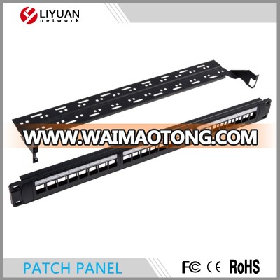 LY-PP5-34 UTP Cat6 Blank Patch Panel 24 Ports For UTP Keystone Jacks