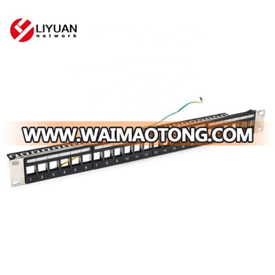 LY-BPP04-1S24P cat6a in-line couper Blank Patch Panel