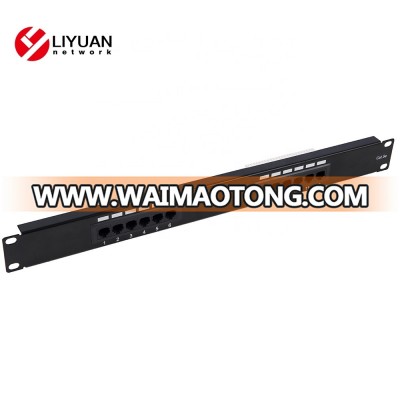 LY-PP5-02/LY-PP6-02 19"1U UTP Cat5e/Cat6 Patch Panel 12 Port Krone Patch Panel